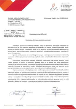 Zgrzew kształtowy V-Perfect - weryfikacja wzrokowa