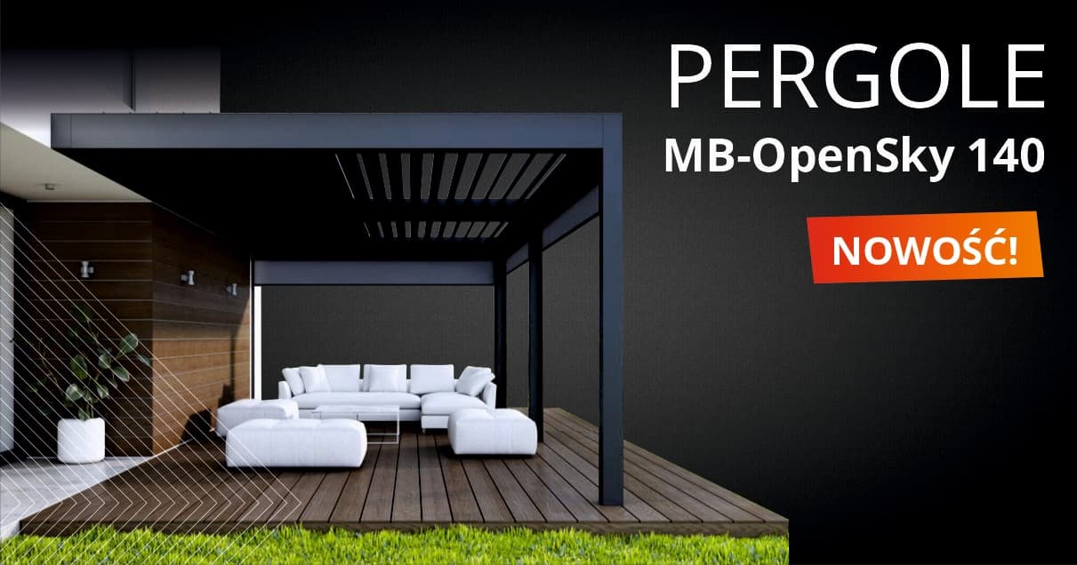Nowość – system pergol MB-OpenSky 140